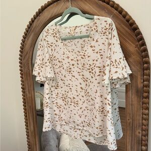 Flutter Sleeve Women's Top